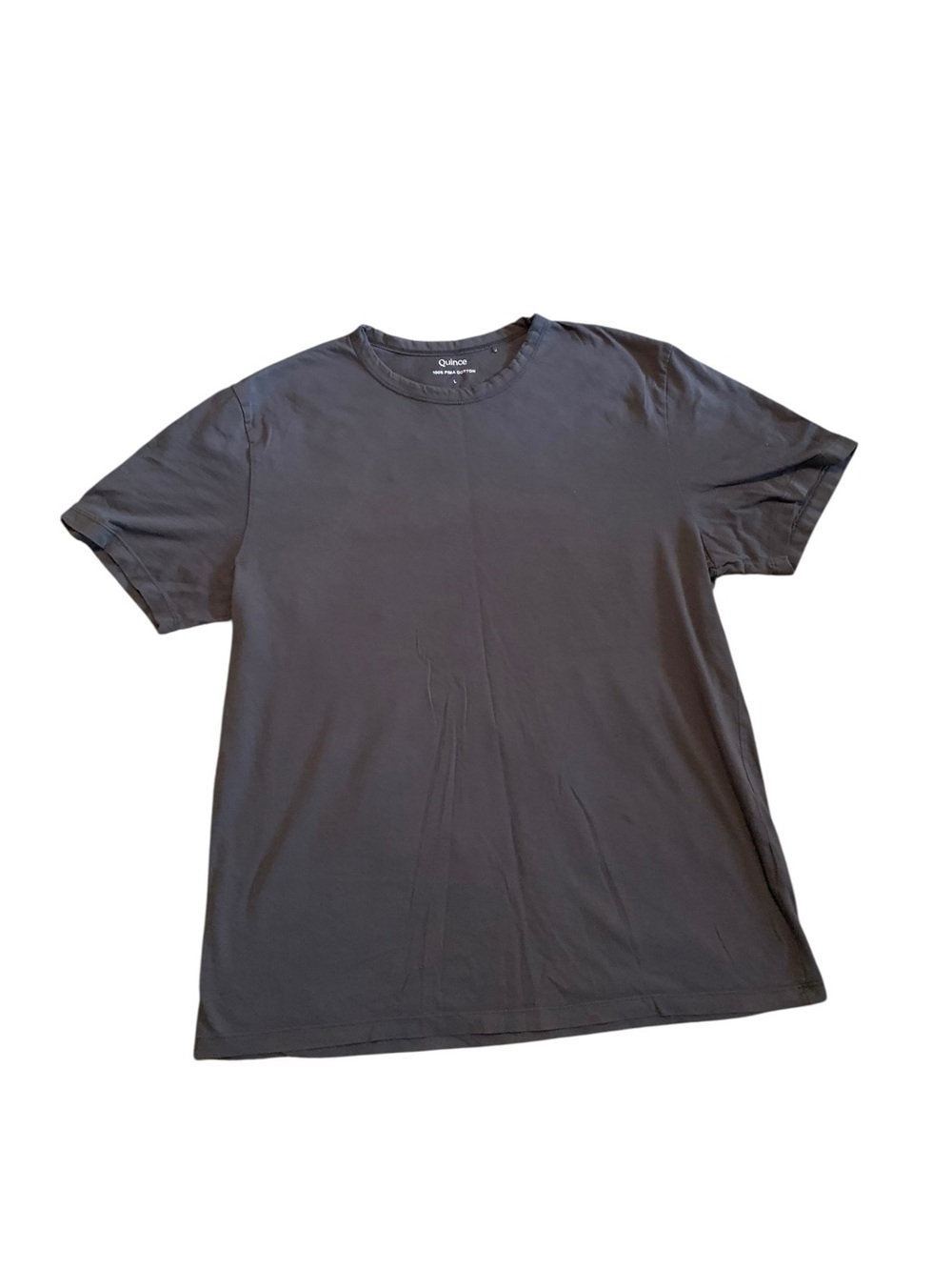 Quince Men’s 100% Pima Cotton Black Crew Neck T-Shirt Size Large